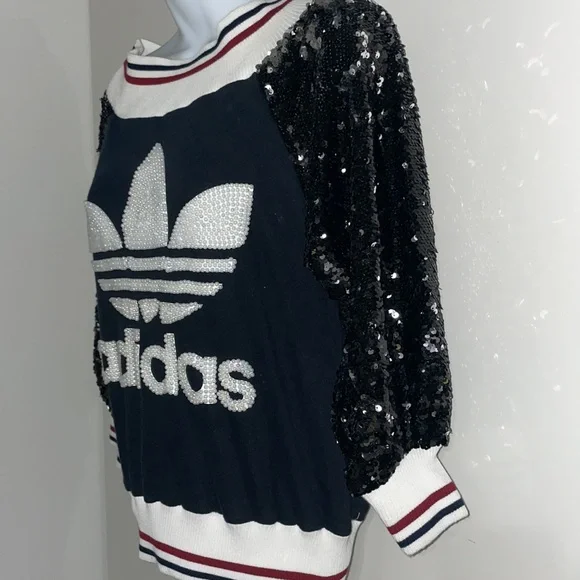 I love DIY by Panida ADIDAS sequin custom top small - Picture 4 of 6
